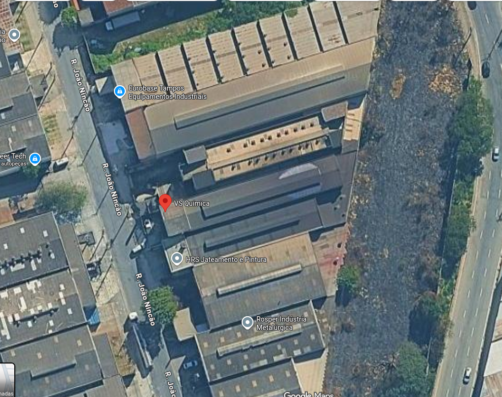 Vista aérea da VS Química — Polo Petroquímico de Capuava, Mauá-SP